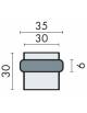 Butoir de sol EXS 1, inox poli