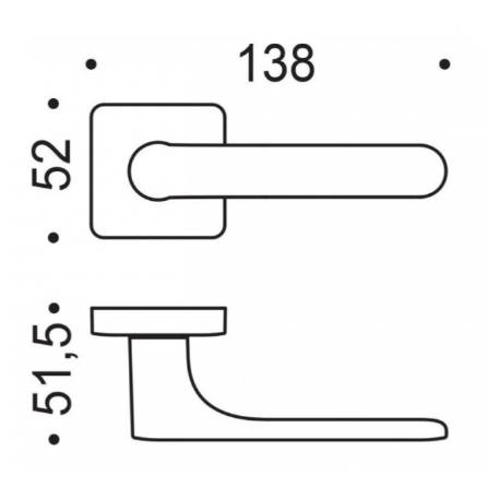 Paire de béquille MOOD Q sur rosace carrées C09 jaune citron