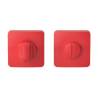 Paire de rosaces carrées conda sans voyant (CR), C07 rouge framboise