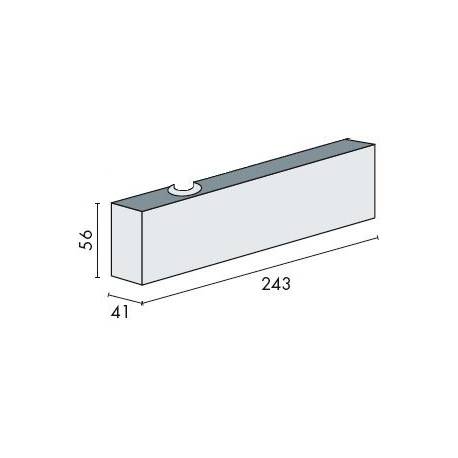 Corps seul ferme-porte EXS 410, force 1-4, argent