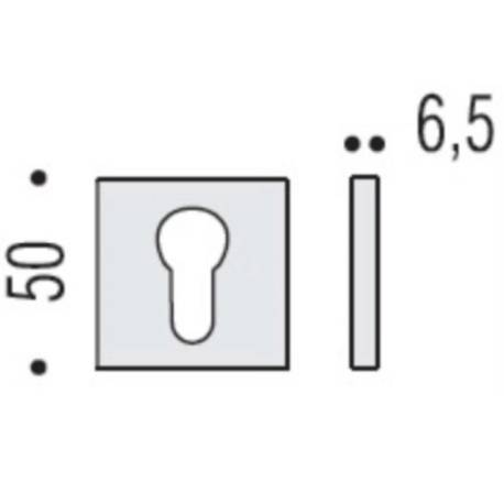 Paire de rosaces carrées clé I (CC6), vintage