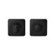 Paire de rosaces rondes conda MOOD sans voyant (CR), C03 noir
