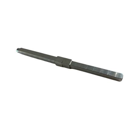 Tige carrée 2 pièces pour serrure électrique 9/7x140 (70+70)