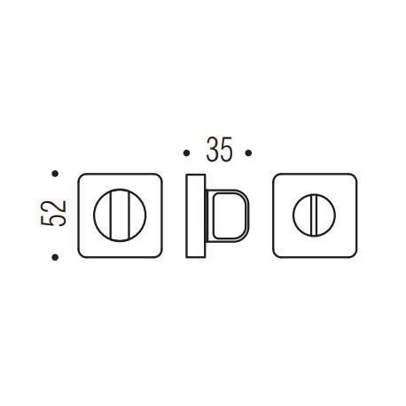 Paire de rosaces rondes conda sans voyant (CR), C03 noir