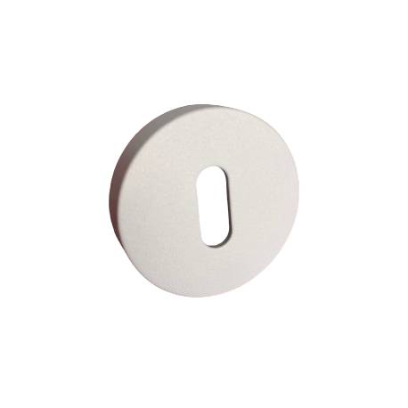 Paire de rosaces rondes MOOD ONE/DUE clé L (BC),C01 blanc