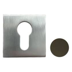 Paire de rosaces carrées MOOD ONE/DUE clé I (CR),C02 bronze