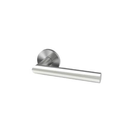 Paire de béq. sur rosaces rondes à visser L90° 16 mm Loginox LG.105. inox brossé