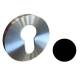 Paire de rosaces rondes MOOD ONE/DUE clé I (BC),C03 noir
