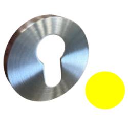 Paire de rosaces rondes MOOD ONE/DUE clé I (BC), C09 jaune citron