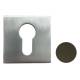 Paire de rosaces carrées MOOD ONE/DUE clé I (CR),C02 bronze