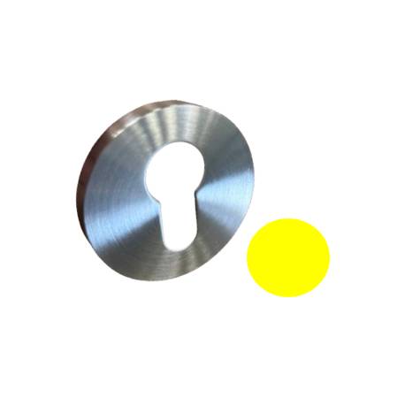 Paire de rosaces rondes MOOD ONE/DUE clé I (BC), C09 jaune citron