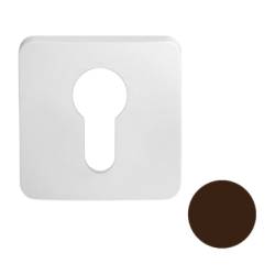 Paire de rosaces carrées MOOD ONE/DUE clé I (CR),C02 bronze