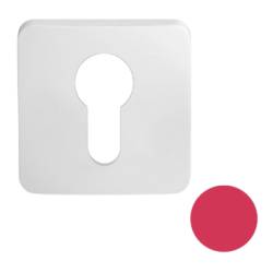 Paire de rosaces carrées MOOD clé I (CR),C07 rouge framboise