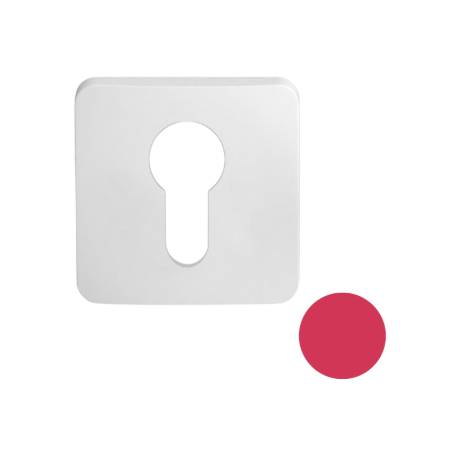 Paire de rosaces carrées MOOD clé I (CR),C07 rouge framboise