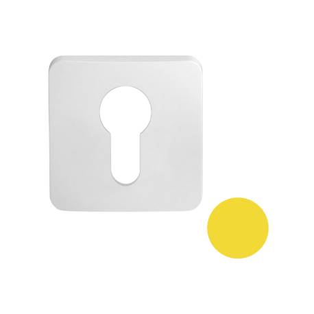 Paire de rosaces carrées MOOD clé I (CR),C09 jaune citron