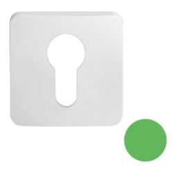 Paire de rosaces carrées clé I (CR),C11 vert citron