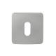 Paire de rosaces carrées MOOD ONE/DUE clé L (CR),C04 Silver