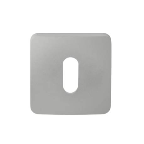 Paire de rosaces carrées MOOD ONE/DUE clé L (CR),C04 Silver