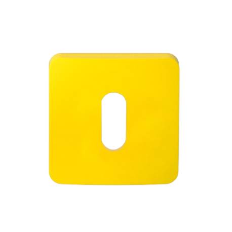 Paire de rosaces carrées MOOD ONE/DUE clé L (CR),C09 jaune citron