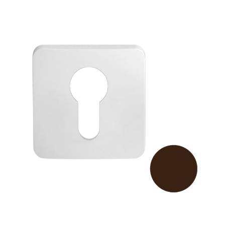 Paire de rosaces carrées MOOD ONE/DUE clé I (CR),C02 bronze