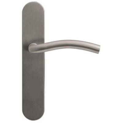 Paire de béquilles sur plaque LOGINOX C 16 mm fonction WC, inox brossé