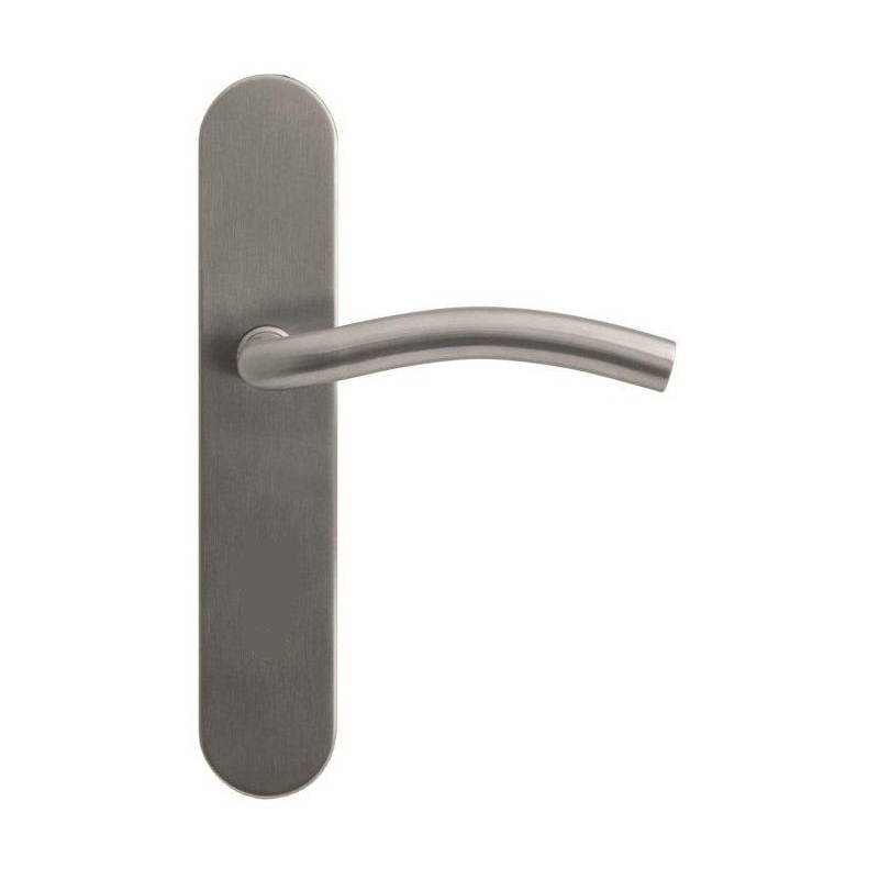 Paire de béquilles sur plaque LOGINOX C 16 mm fonction WC, inox brossé