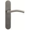 Paire de béquilles sur plaque LOGINOX C 16 mm fonction WC, inox brossé