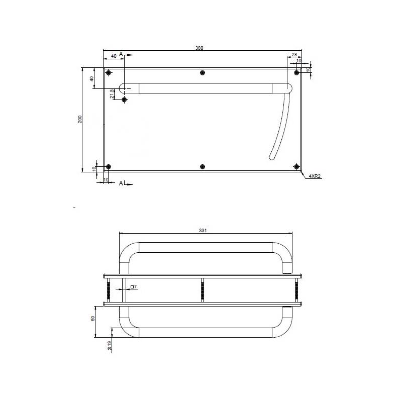 Paire de béquilles rallongées bec de cane Project 20 avec ressort de rappel