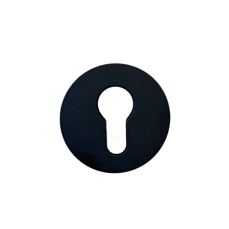 Paire de rosaces clé I  D:53 mm série Project, finition epoxy noir