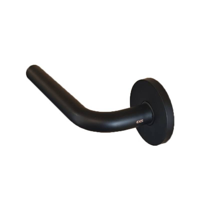 Paire de béq. sur rosaces rondes à visser, L16 mm Project 01, epoxy noir