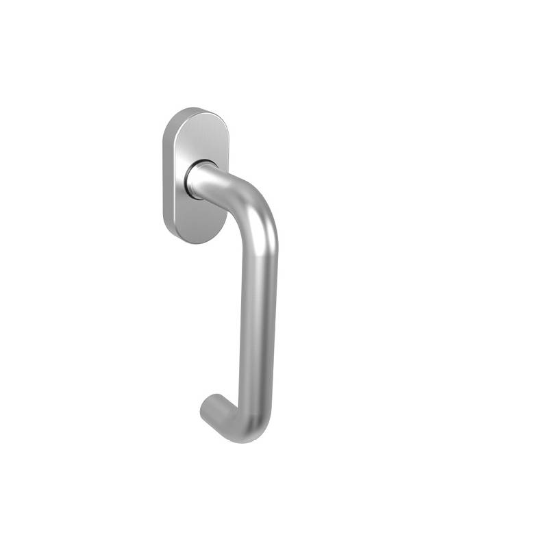 Béquille de fenêtre U19 mm modèle Project 04, . Inox brossé 304