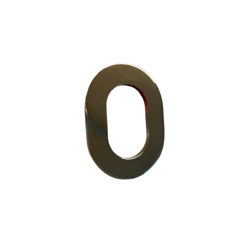 Rosace extérieure ovale  protecteur de cylindre A2P**, laiton HPS gold