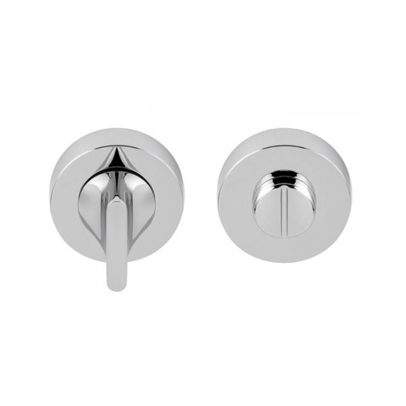 Paire de rosaces rondes conda sans voyant (BC), chromé