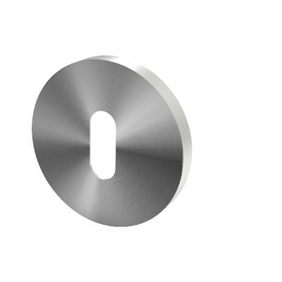 Paire de rosaces clé L  D:53 mm série Project,finition  inox brossé 304