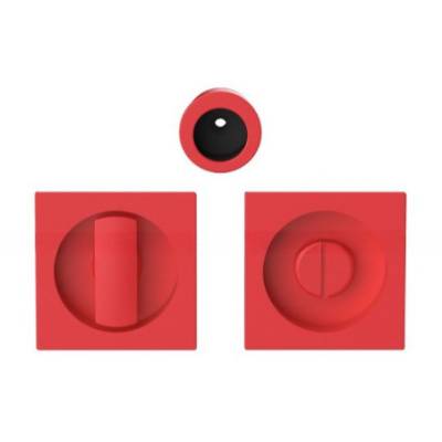 Cuvette encastrée MOOD Q carré 57 mm sans serrure ,C07 Rouge framboise