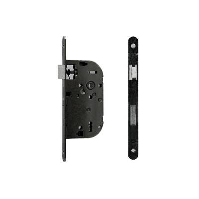 Serrure EXS 13, pêne dormant 1/2 tour clé L axe 50 mm NF bouts ronds noire