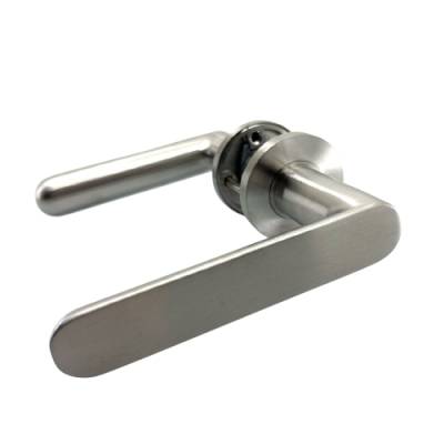 Pr. de béq. sur rosaces rondes à visser, Project 13 Inox brossé 304