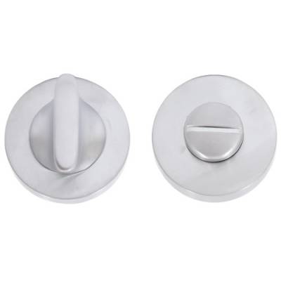 Paire de rosaces rondes conda sans voyant (BC), chromé mat