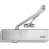 Ferme-porte EXS 200 bras compas, capot 3 côtés inox, force 2/3/5, argent
