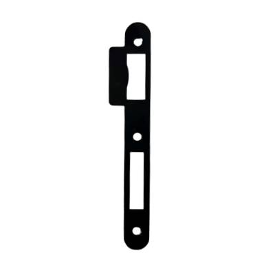 Gâche double empennage pour serrure EXS noire