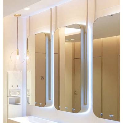 Meuble Supermiroir ASW comprenant Savon, eau et sèche mains éléctr + miroir.