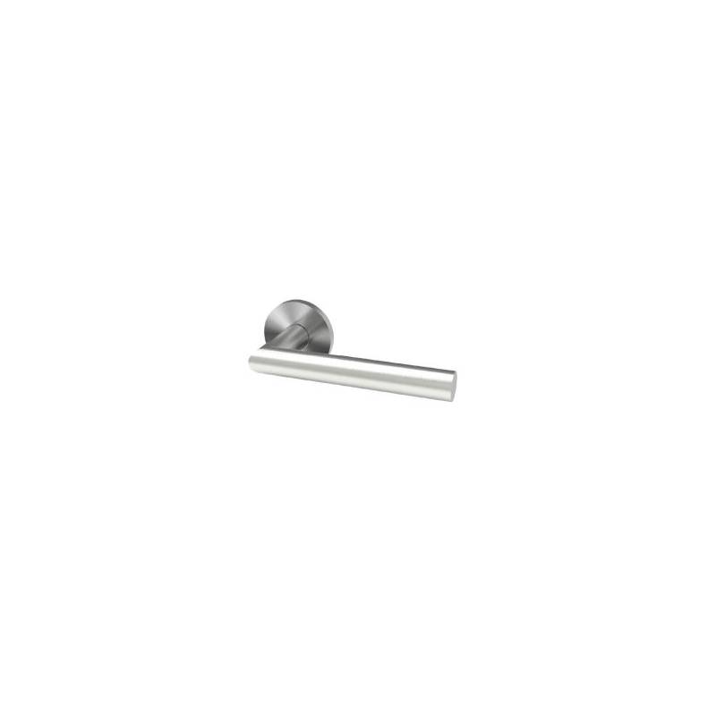 Paire de béq. sur rosaces rondes à visser L90° 16 mm Loginox LG.105. inox brossé