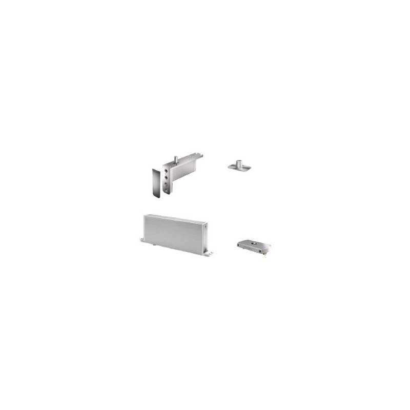 Ensemble pivot Système M réf. STM+40-AA/TP40  avec plaque rectangulaire inox