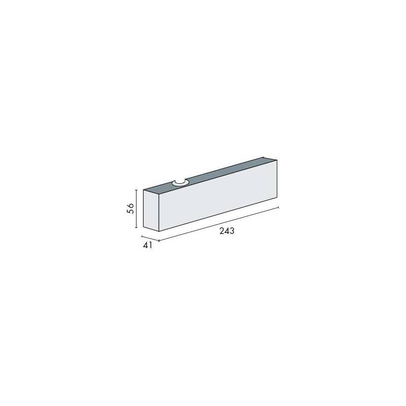 Corps seul ferme-porte EXS 410, force 1-4, argent