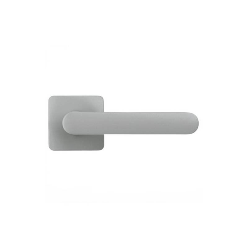 Paire de béquille MOOD ONE Q sur rosace carrées C04 Silver