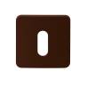 Paire de rosaces carrées MOOD ONE/DUE clé L (CR),C02 bronze