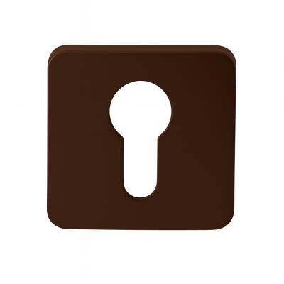 Paire de rosaces carrées MOOD ONE/DUE clé I (CR),C02 bronze