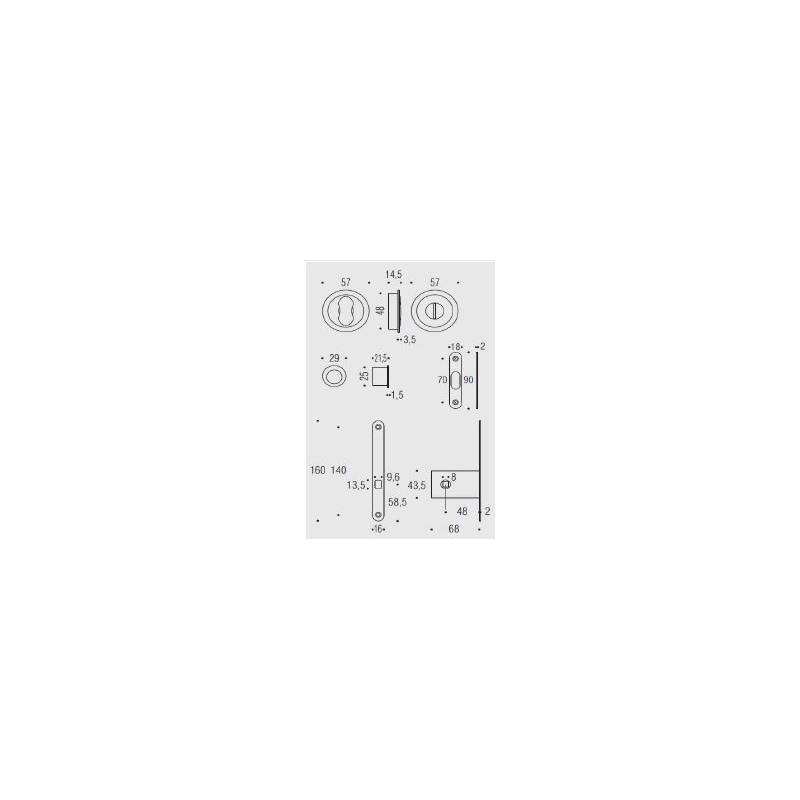 Cuvette encastrée OPEN Ø 57 mm avec serrure, noir