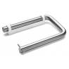 Dérouleur papier WC Ø 14x145x94 mm, support blanc, inox brossé 316