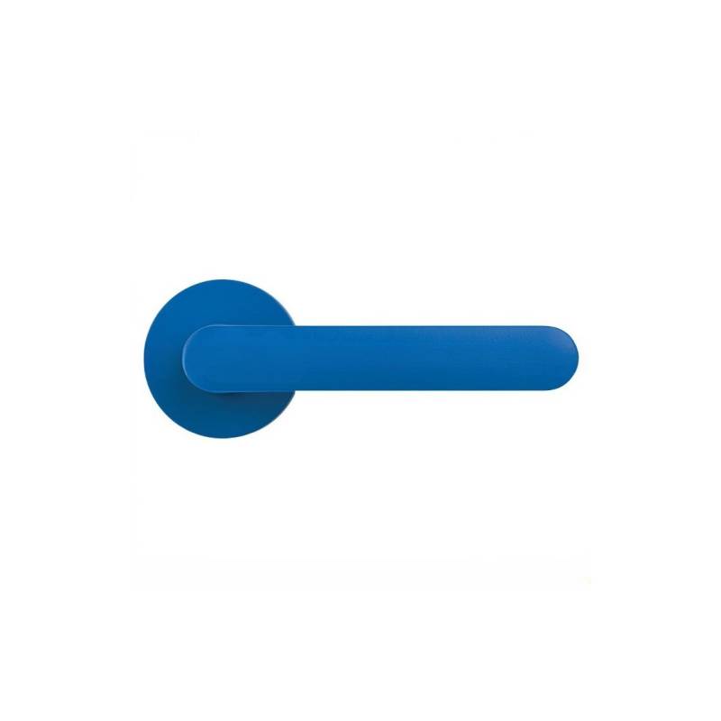 Paire de béquille MOOD ONE sur rosace ronde C12 Bleu capri